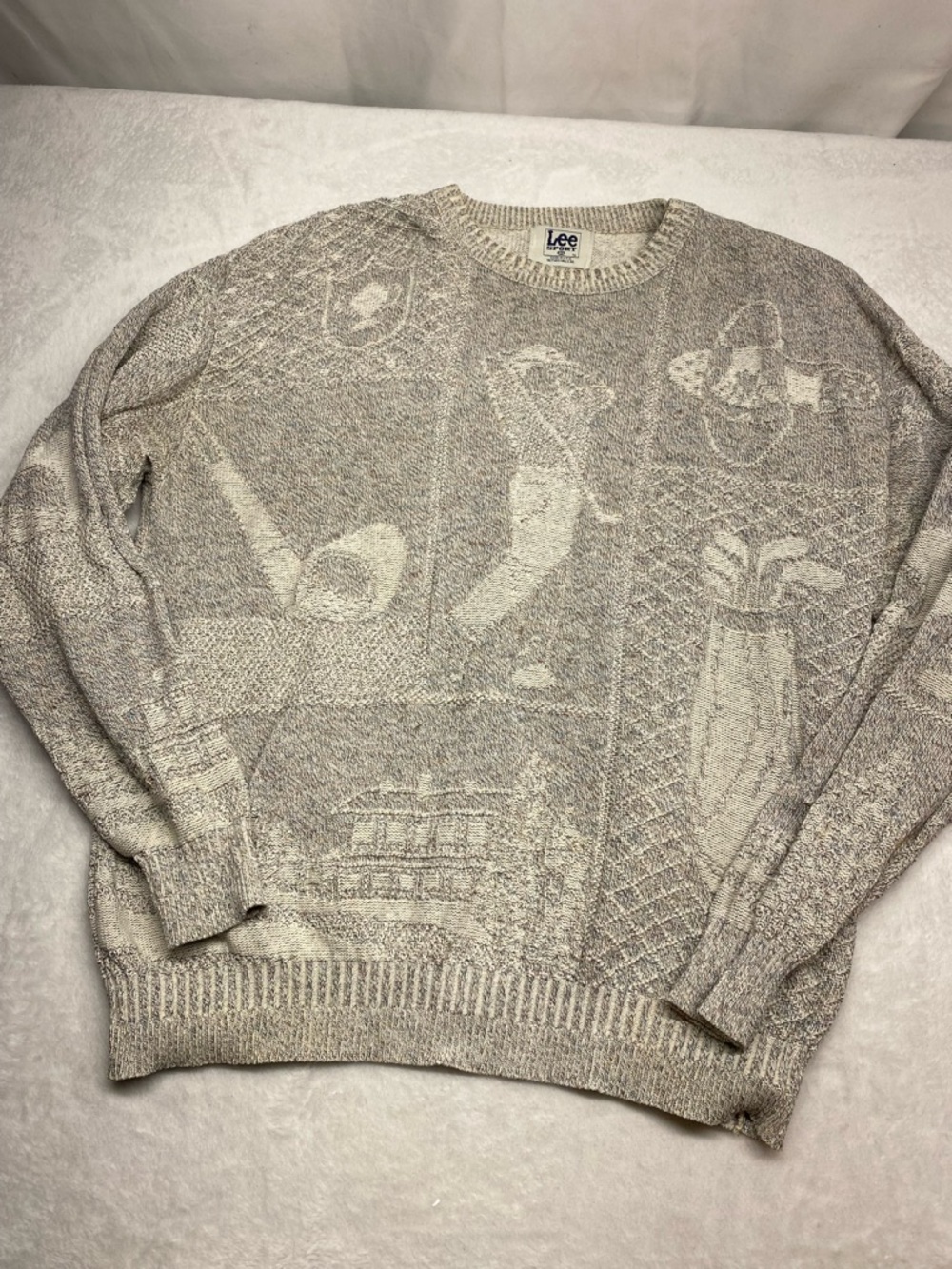 Vintage Lee Sport Golf Crewneck Sweater XL Awesome Graphics.